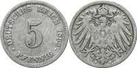 DEUTSCHLAND 5 Pfennig J 12 - Kursmünze aus dem Kaiserreich -