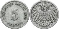 DEUTSCHLAND 5 Pfennig J 12 - Kursmünze aus dem Kaiserreich -