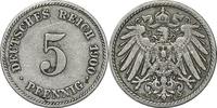 DEUTSCHLAND 5 Pfennig J 12 - Kursmünze aus dem Kaiserreich -