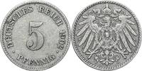 DEUTSCHLAND 5 Pfennig J 12 - Kursmünze aus dem Kaiserreich -