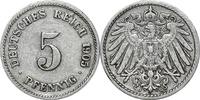 DEUTSCHLAND 5 Pfennig J 12 - Kursmünze aus dem Kaiserreich -