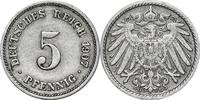 DEUTSCHLAND 5 Pfennig J 12 - Kursmünze aus dem Kaiserreich -