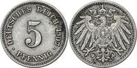 DEUTSCHLAND 5 Pfennig J 12 - Kursmünze aus dem Kaiserreich -