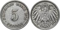 DEUTSCHLAND 5 Pfennig J 12 - Kursmünze aus dem Kaiserreich -