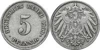 DEUTSCHLAND 5 Pfennig J 12 - Kursmünze aus dem Kaiserreich -