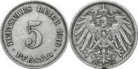 DEUTSCHLAND 5 Pfennig J 12 - Kursmünze aus dem Kaiserreich -