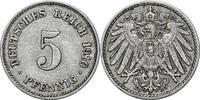DEUTSCHLAND 5 Pfennig J 12 - Kursmünze aus dem Kaiserreich -