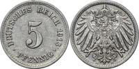 DEUTSCHLAND 5 Pfennig J 12 - Kursmünze aus dem Kaiserreich -