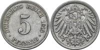 DEUTSCHLAND 5 Pfennig J 12 - Kursmünze aus dem Kaiserreich -
