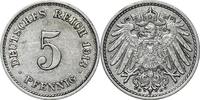 DEUTSCHLAND 5 Pfennig J 12 - Kursmünze aus dem Kaiserreich -