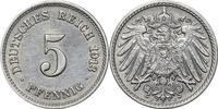 DEUTSCHLAND 5 Pfennig J 12 - Kursmünze aus dem Kaiserreich -