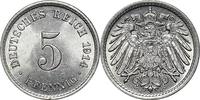 DEUTSCHLAND 5 Pfennig J 12 - Kursmünze aus dem Kaiserreich -