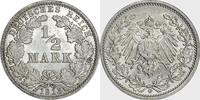 DEUTSCHLAND 1/2 Mark J 16 - Kursmünze aus dem Kaiserreich -