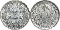 DEUTSCHLAND 1/2 Mark J 16 - Kursmünze aus dem Kaiserreich -