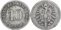 KAISERREICH 10 Pfennig J 4 - Kursmünze aus dem Kaiserreich -