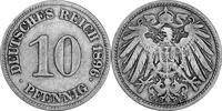 DEUTSCHLAND 10 Pfennig J 13 - Kursmünze aus dem Kaiserreich -