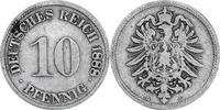 KAISERREICH 10 Pfennig J 4 - Kursmünze aus dem Kaiserreich -