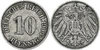 DEUTSCHLAND 10 Pfennig J 13 - Kursmünze aus dem Kaiserreich -