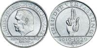 WEIMARER REPUBLIK 3 Reichsmark J 340 - Schwurhand -