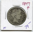 USA Half Dollar 1897 Barber Silver  - Philadelphia Mint - A669
