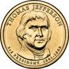 USA $1 Coin 2007-P Thomas Jefferson Presidential Golden Dollars  Philade... 3,41 EUR prix TTC + 19,58 EUR frais d'envoi
