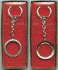 Publications & Supplies Quarter Coin Holder Keychain Silver Tone 25c Washington Barber Liberty - DM826 -