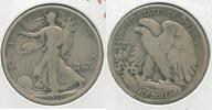 USA Half Dollar 1917-P Silver Walking Liberty 50c Philadelphia Mint - KR204 -