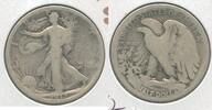 USA Half Dollar 1917-S OBV Silver Walking Liberty 50c San Francisco Mint - KR211 -