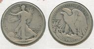 USA Half Dollar 1917-S OBV Silver Walking Liberty 50c San Francisco Mint - KR212 -