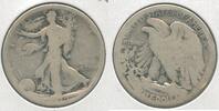 USA Half Dollar 1919-S Silver Walking Liberty 50c San Francisco Mint - KR216 -