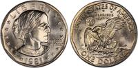 USA $1 Coin 1981-D Susan B. Anthony SBA Small Dollar Denver Mint SBD81 -