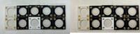 Publications & Supplies $20 Gold Lot Of 10 Coin Capital Holders Used Screw Type Black/White - KR764 -