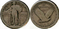 USA Quarter Standing Liberty Silver - Philadelphia Mint - BR226 -
