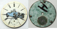 Sonstiges Hampden 12 Size Aston Martin Sports Tourer Car Pocket Watch Dial LW308 -