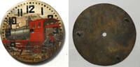 Sonstiges Illinois 18 Size 4-4-0 Steam Locomotive Engine Train Pocket Watch Dial LW322 -