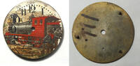 Sonstiges Illinois 18 Size 4-4-0 Steam Engine Locomotive Train Pocket Watch Dial - LW323 -