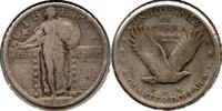 USA Quarter 1920-P Standing Liberty Silver - Philadelphia Mint - MB837 -