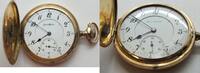 Sonstiges Illinois Sangamo Hunter No Crystal 16S Railroad 21J Pocket Watch Runs LW551 -