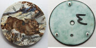 Sonstiges Waltham 18 Size Brown Cottontail Rabbit Color Pocket Watch Porcelain Dial LW531 -