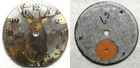 Sonstiges Elgin 18 Size Elk Buck Hunting Nature Color Pocket Watch Porcelain Dial LW228 -
