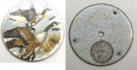 Sonstiges Flying Canadian Geese Bird Elgin 18 Size Color Pocket Watch Porcelain Dial LW389 -