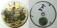 Sonstiges Rooster Hen Chicks Elgin 18 Size Farmland Pocket Watch Porcelain Dial - LW346 -