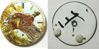 Sonstiges Pheasant In Flight Elgin 18 Size Pocket Watch Porcelain 1-Foot Dial Bird - LW352 -