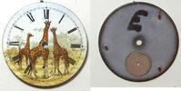 Sonstiges Giraffes Africa Savanna Wildlife Elgin 18 Size Pocket Watch Porcelain Dial LW353 -