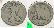 USA Half Dollar 1921-S Silver Walking Liberty 50c San Francisco Mint - KR289 -