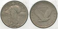 USA Standing Liberty Quarter 1929-D Silver SLQ 25c Denver mint - SS82 -