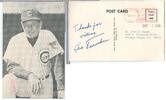 Sonstiges Leo Durocher Chicago Cubs Autograph Post Card Baseball MLB - SS197 -