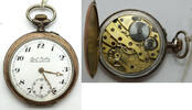 Sonstiges Hera Cylinder 16 Size Silver Gold Trim 10 Jewel Pocket Watch Runs - LW103 -