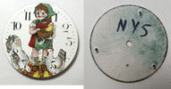 Sonstiges New York 18 S Hummel Feeding Time Bird Rooster Pocket Watch Porcelain Dial LW412 -