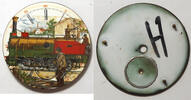 Sonstiges Hampden 18 Size 0-8-0 Steam Locomotive Train Pocket Watch Porcelain Dial LW435 -